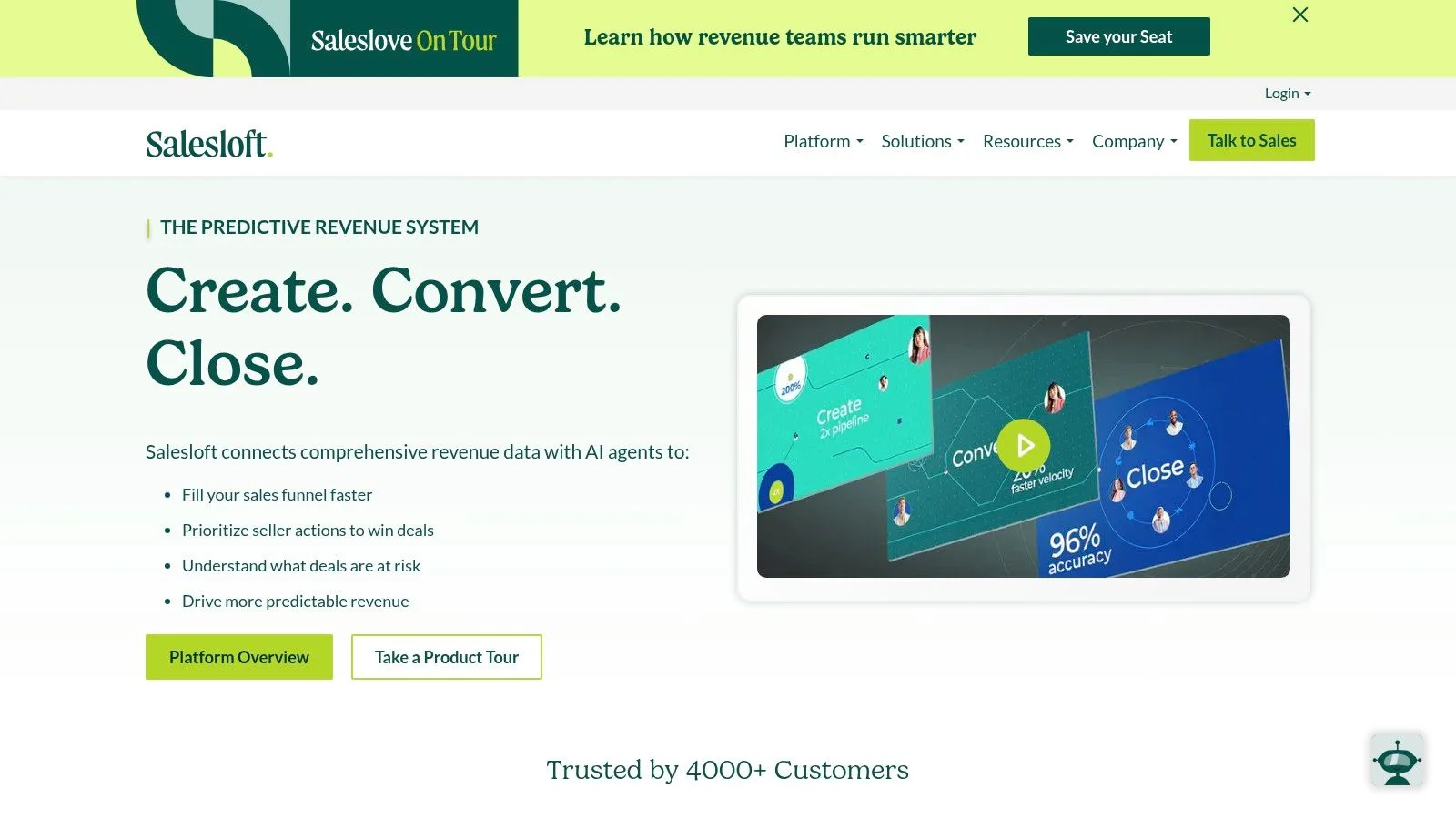 Salesloft (formerly Drift for conversational web chat)