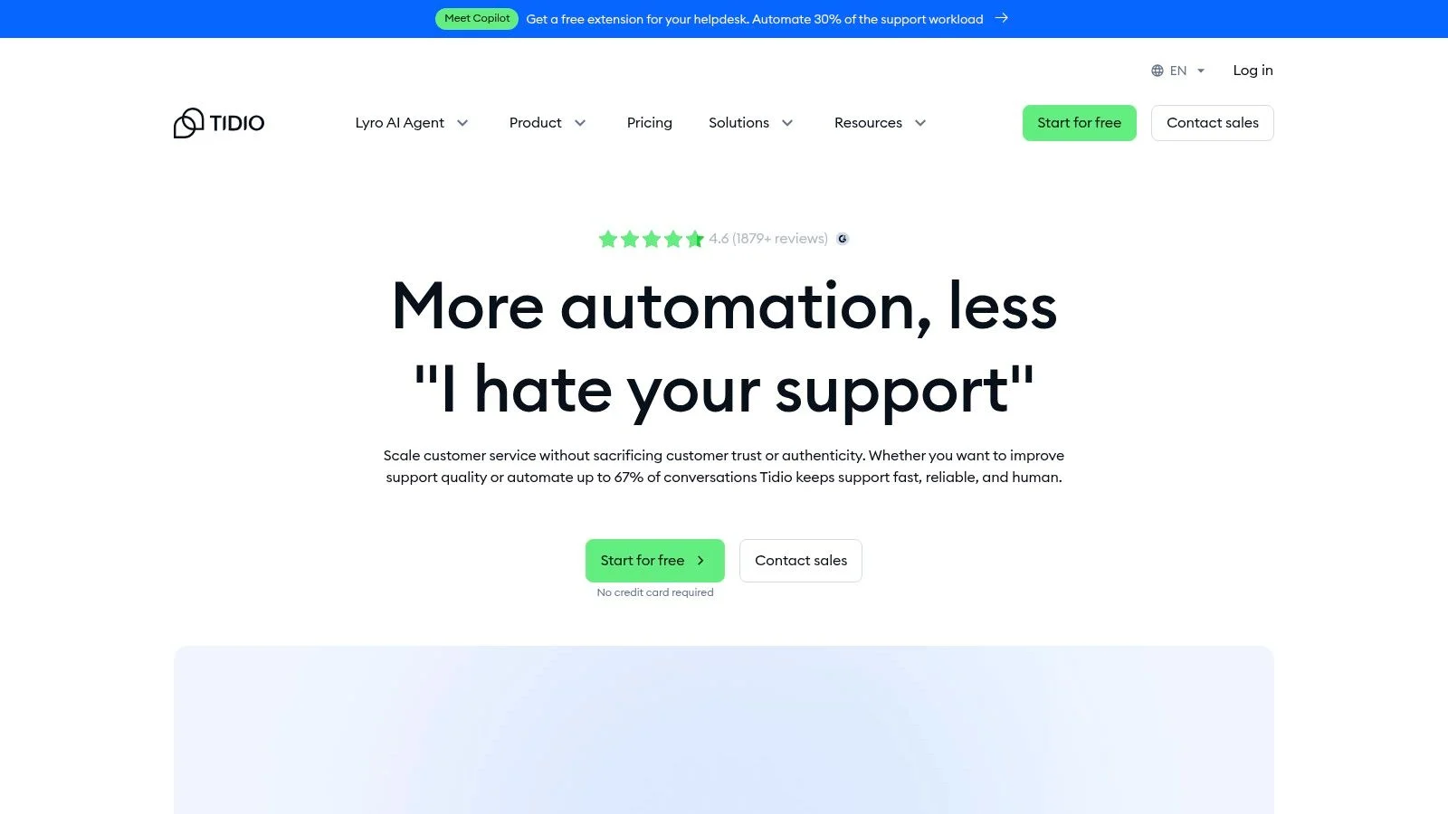 Tidio (Lyro AI Agent)